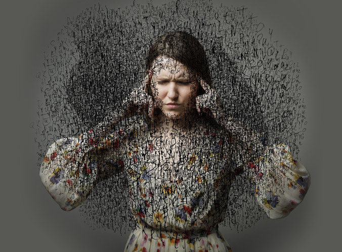 Woman Undergoing Anxiety Attack